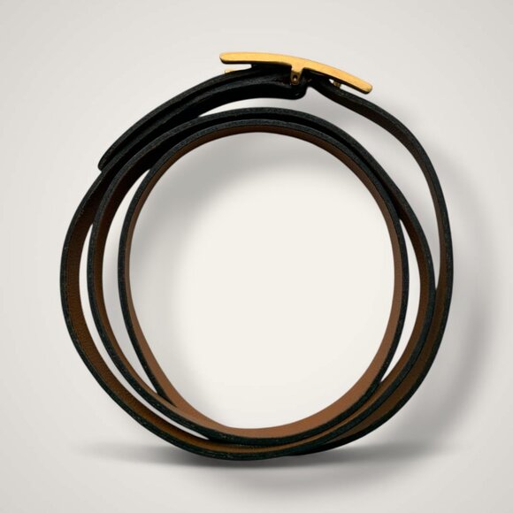 Hermès Leather Hapi 6MM Wrap Bracelet - Picture 4 of 4